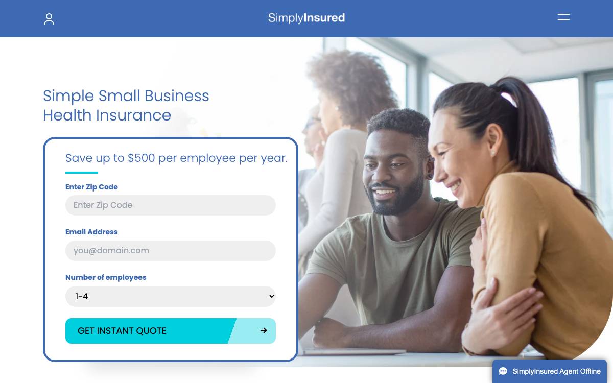 SimplyInsured website preview