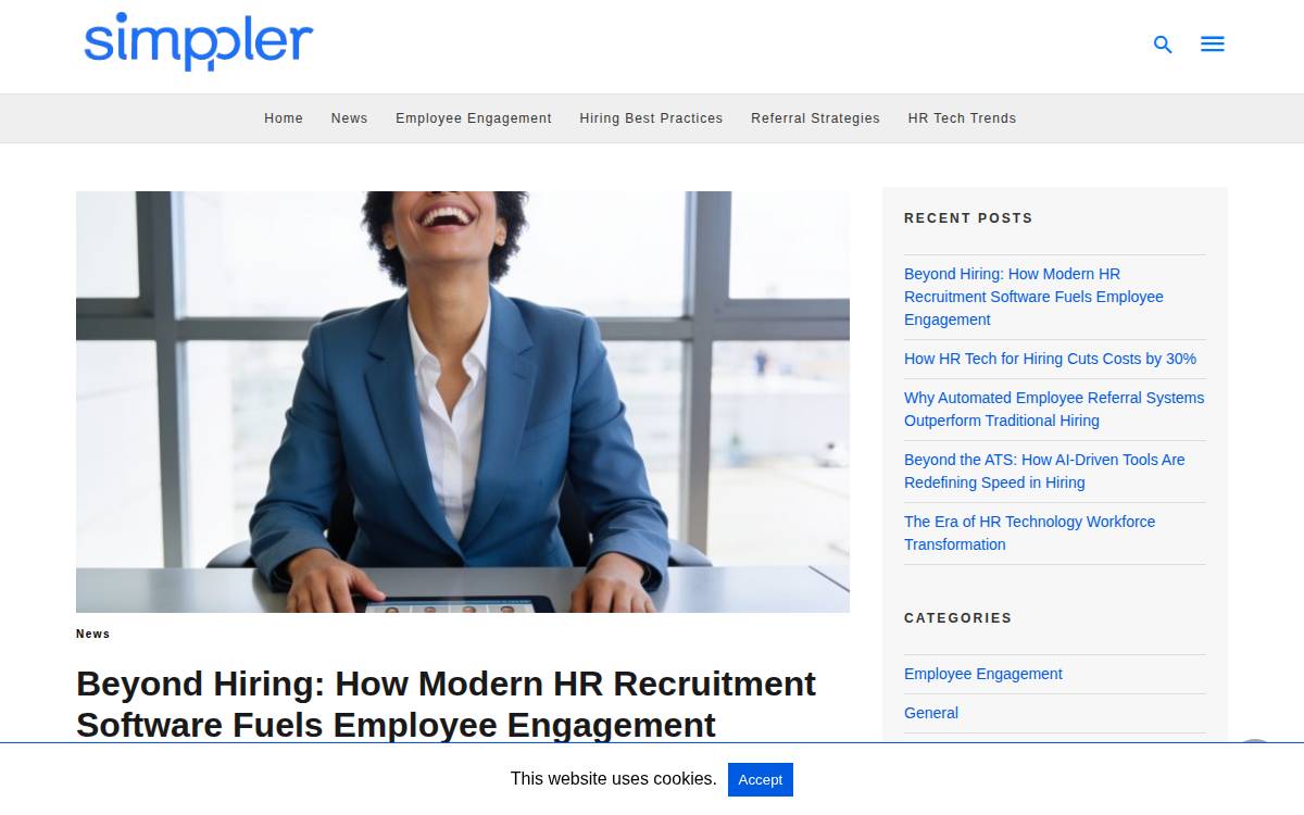 Simppler website preview