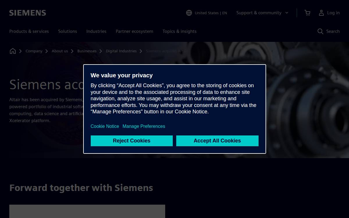 Simsolid website preview