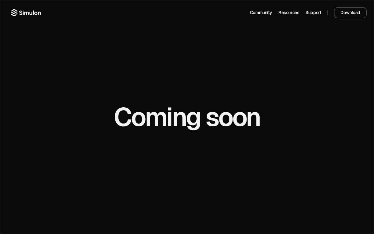 Simulon website preview