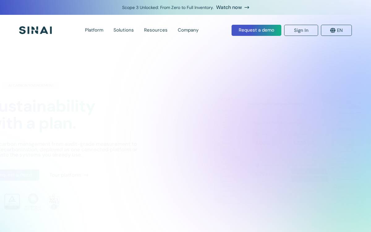 SINAI website preview