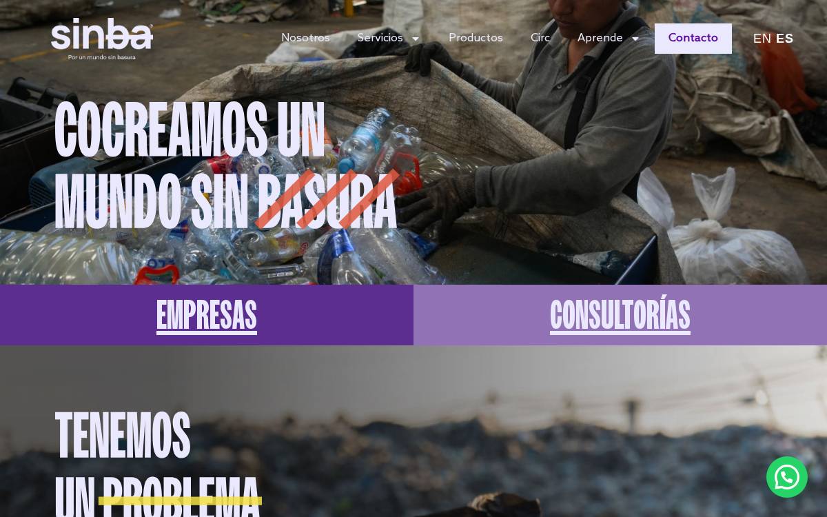 Sinba website preview