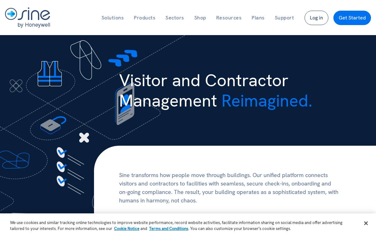 Sine website preview