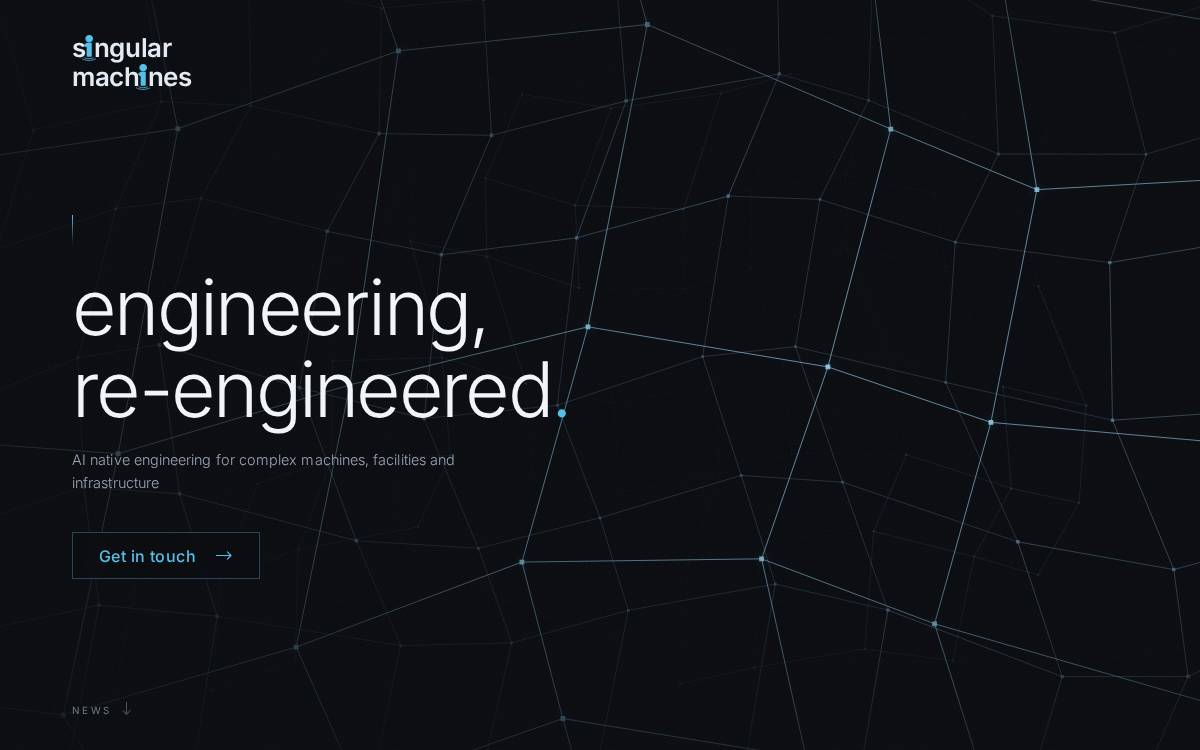 Singular Machines website preview