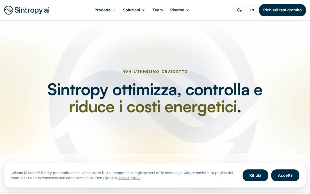 Sintropy website preview
