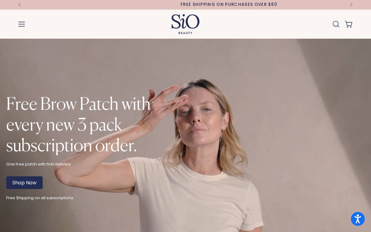 Sio Beauty website preview