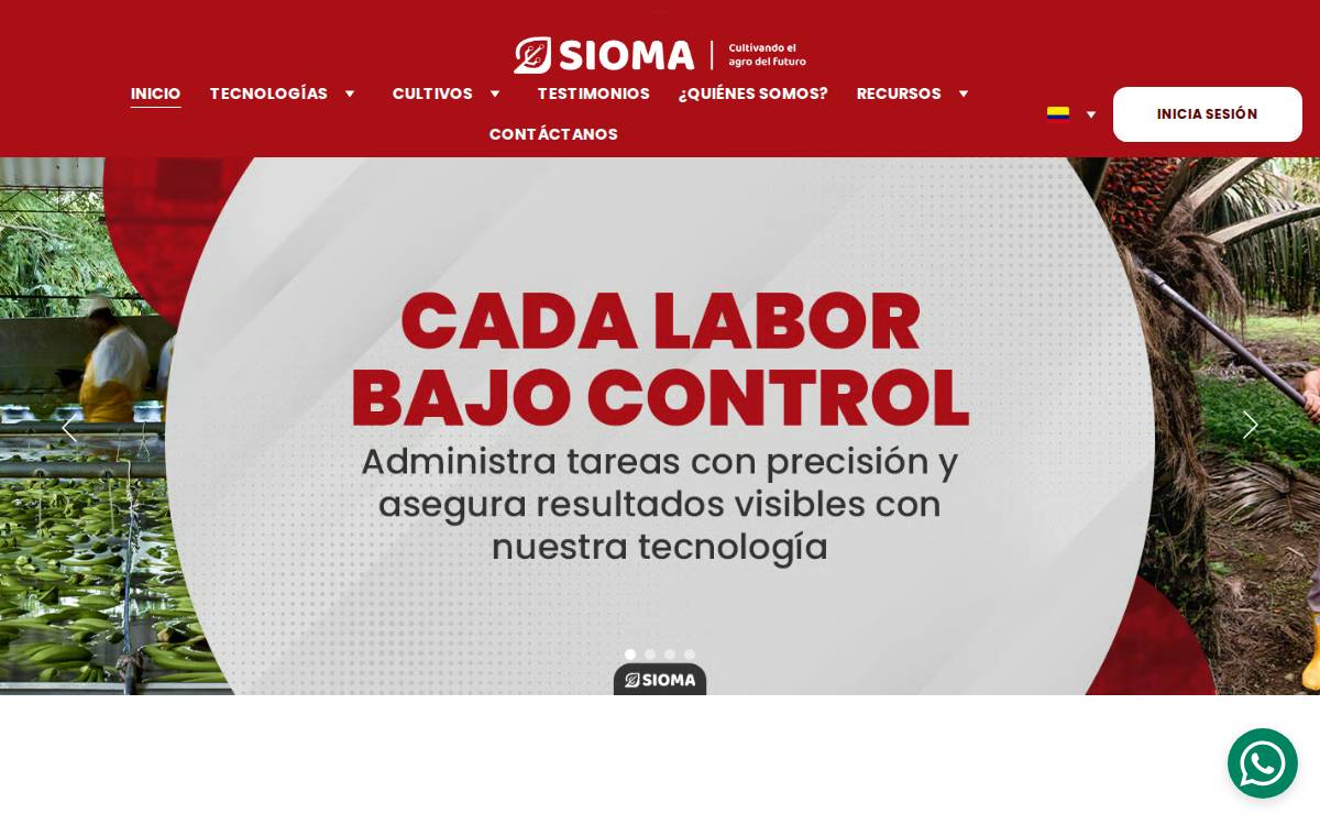 Sioma website preview