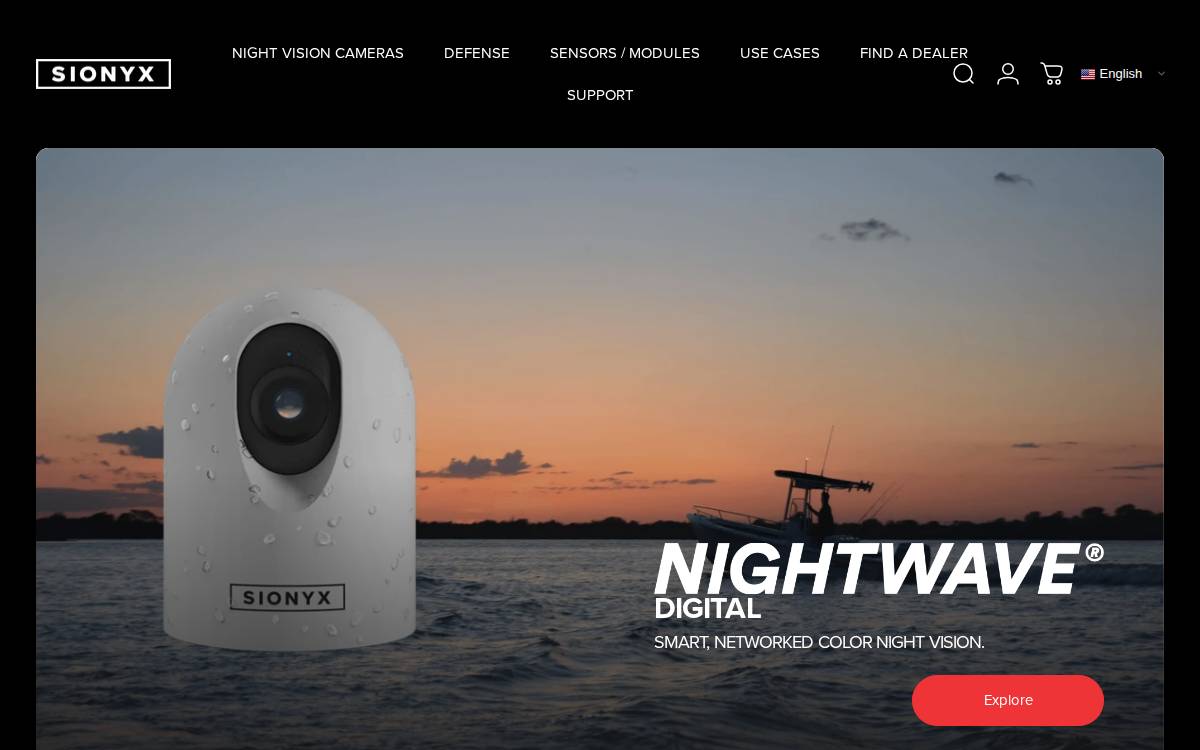 SiOnyx website preview
