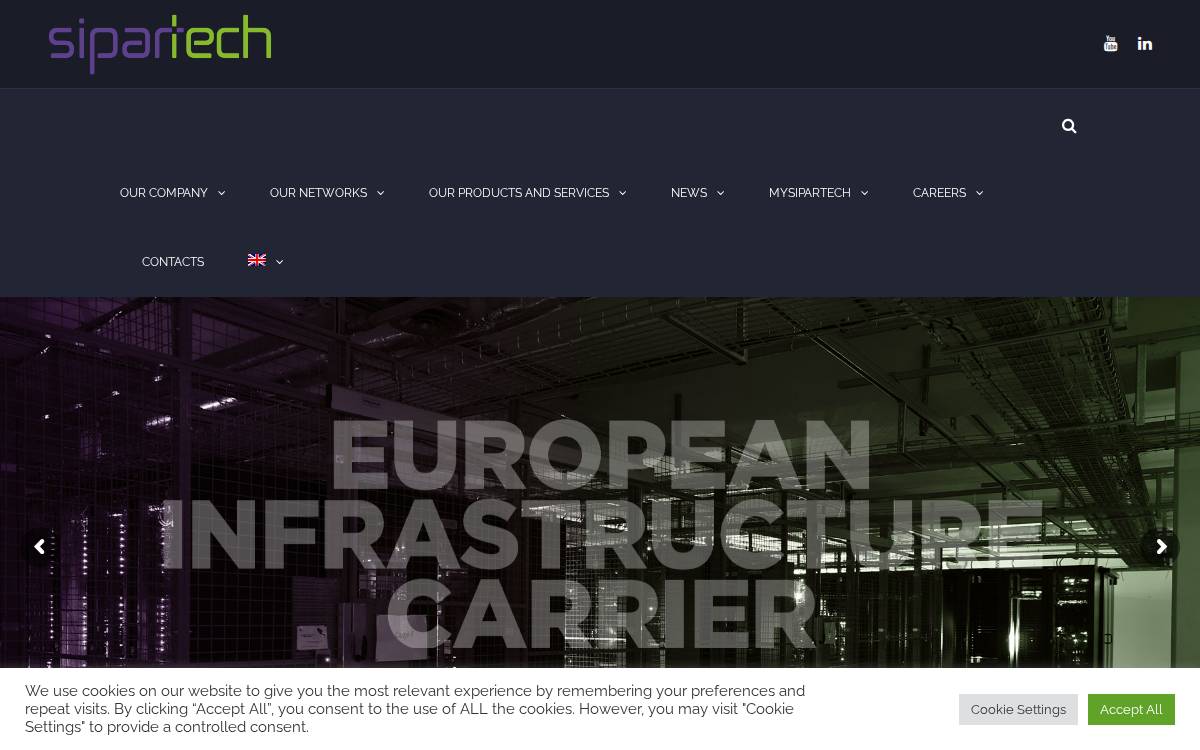 Sipartech website preview