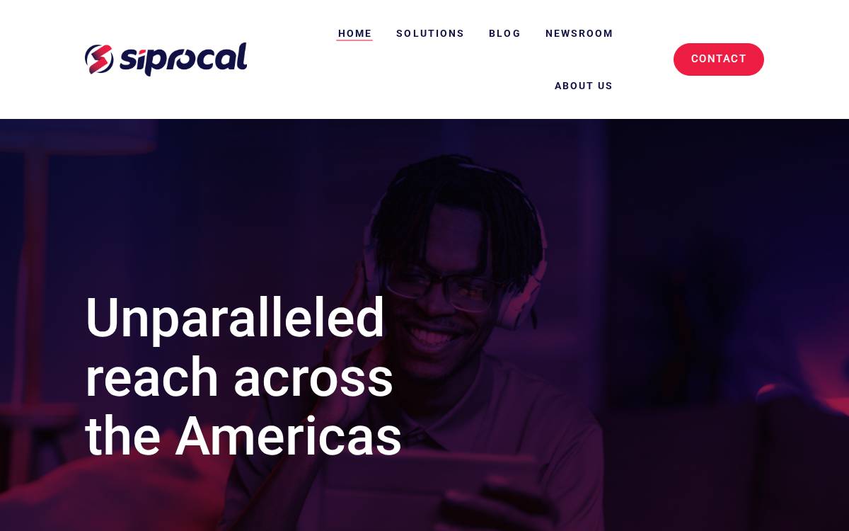 Siprocal website preview