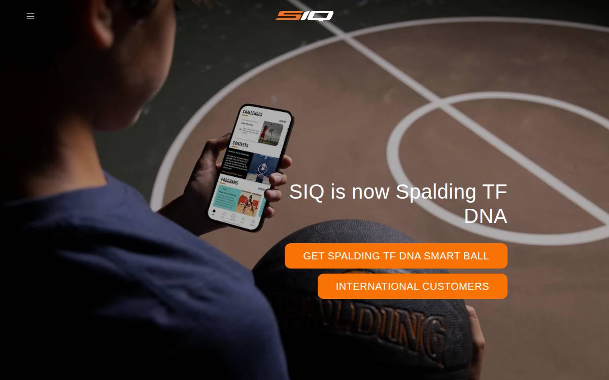 SIQ Basketball website preview