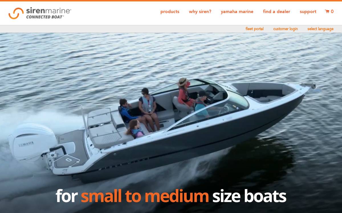 Siren Marine website preview