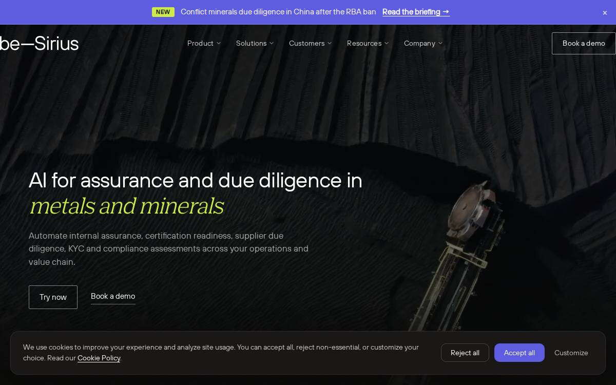 Sirius website preview