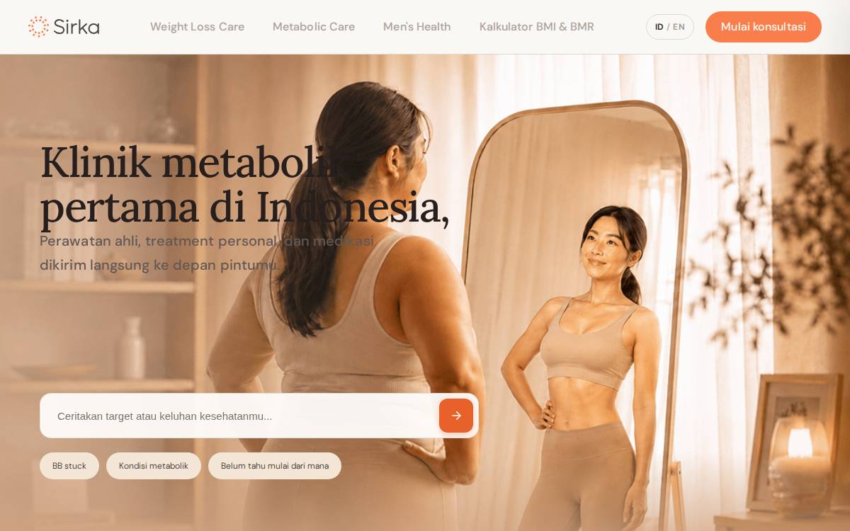 Sirka website preview