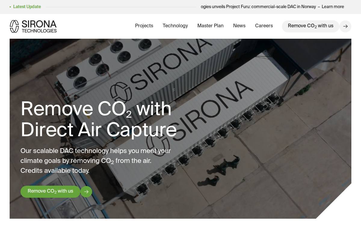 Sirona website preview