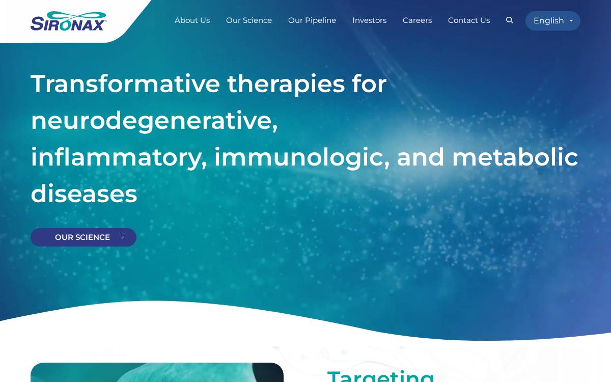 Sironax website preview