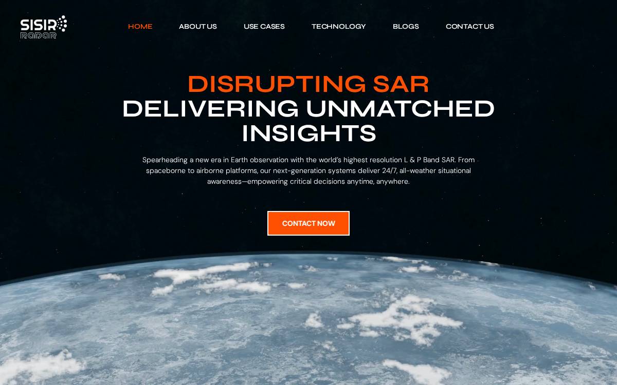 SISIR Radar website preview