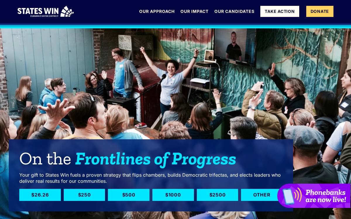 Sisterdistrict website preview