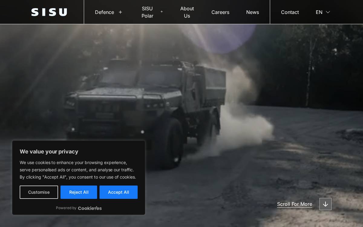 Sisu Auto website preview