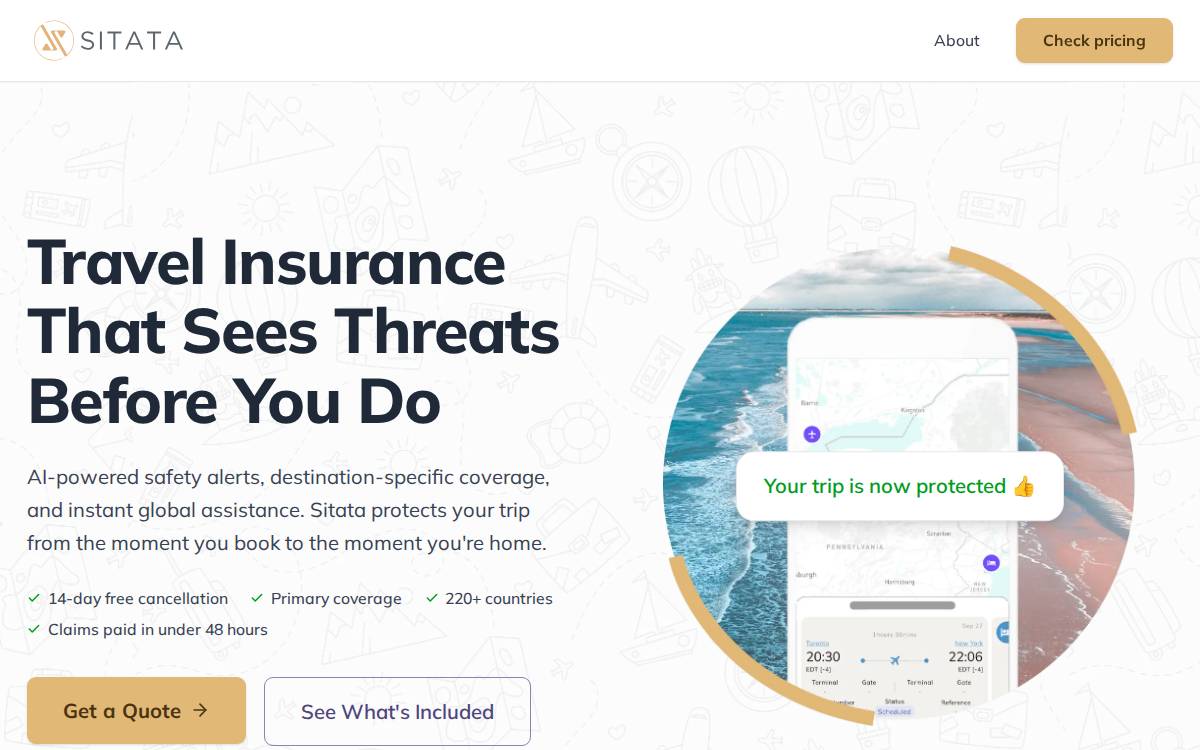 Sitata website preview