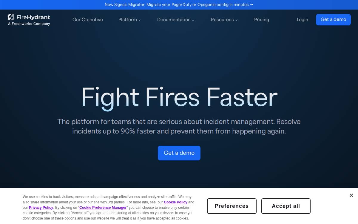 site reliability website preview