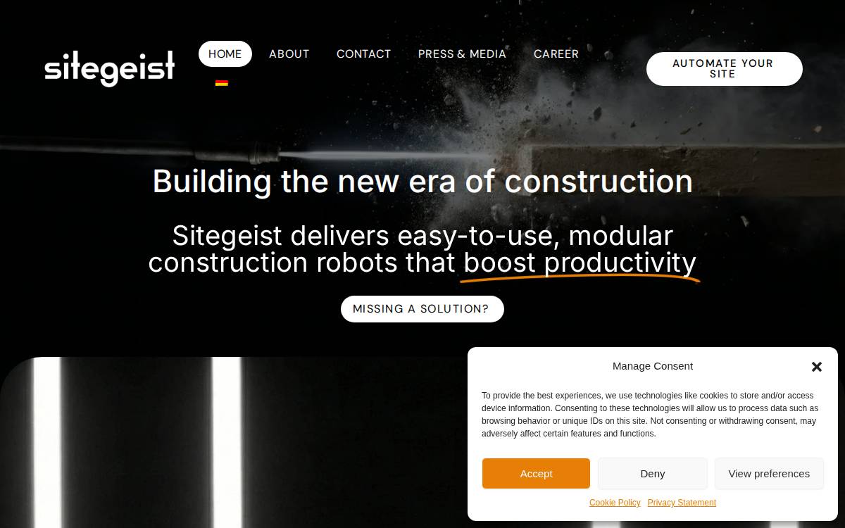 Sitegeist website preview