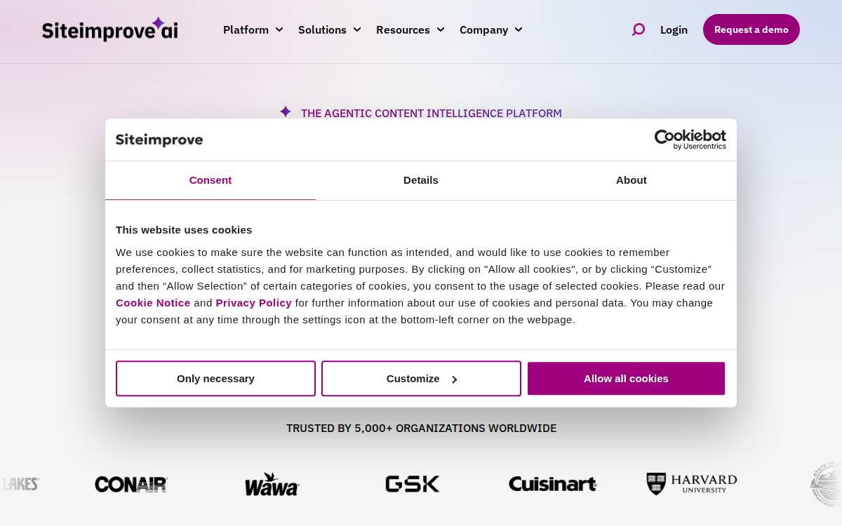 Siteimprove website preview