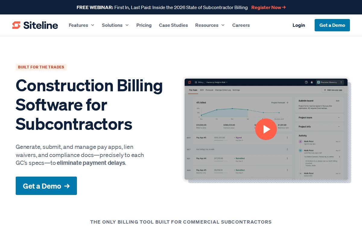 Siteline website preview
