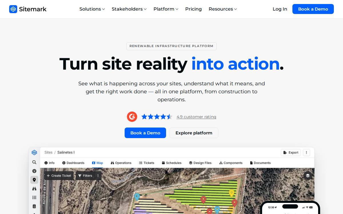 Sitemark website preview
