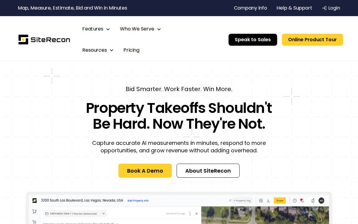 Siterecon website preview