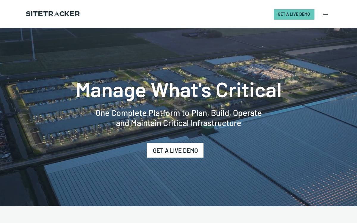 Sitetracker website preview