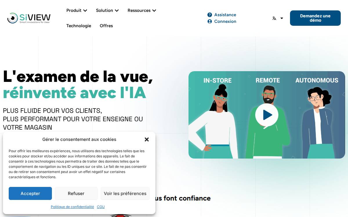 Siview website preview