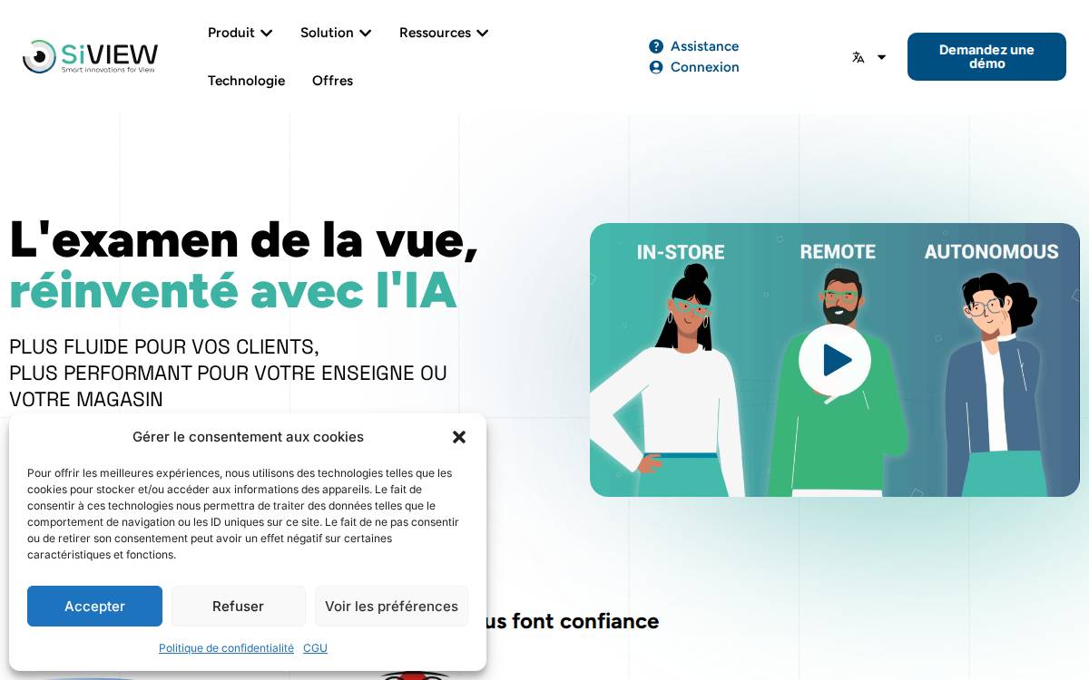 Siviewtech website preview