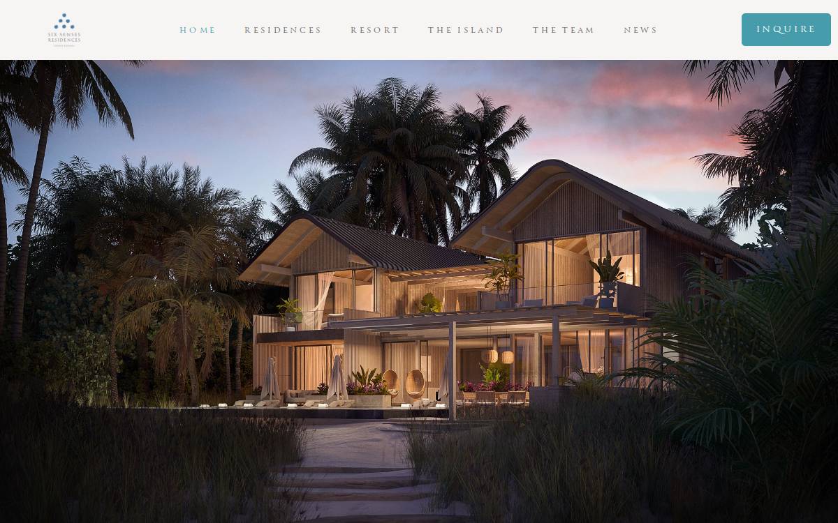 Six Senses Grand Bahama website preview