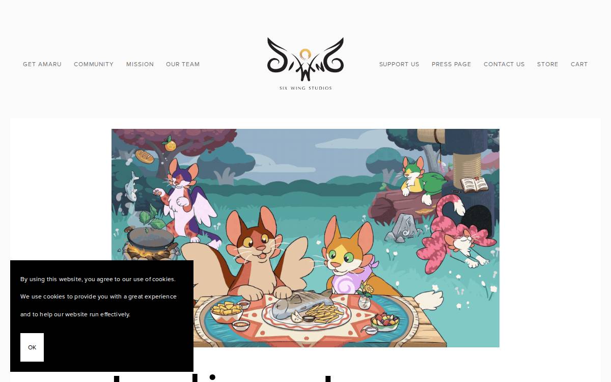 Six Wing Studios website preview
