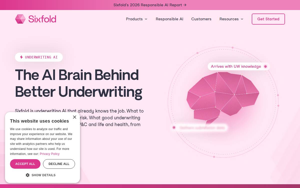 Sixfold Ai website preview