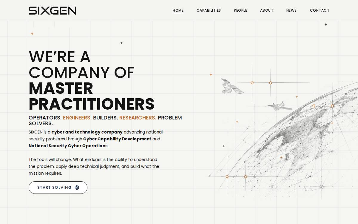 SixGen website preview