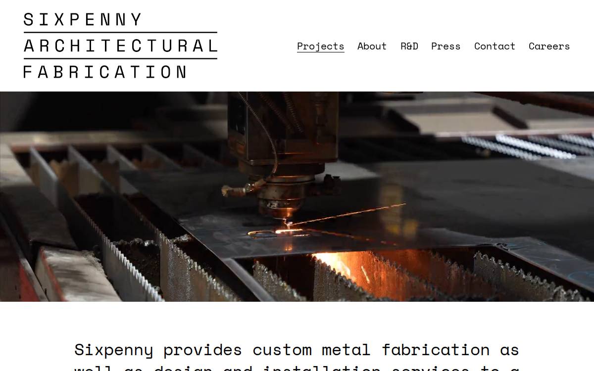 Sixpenny Additive Inc. Website website preview