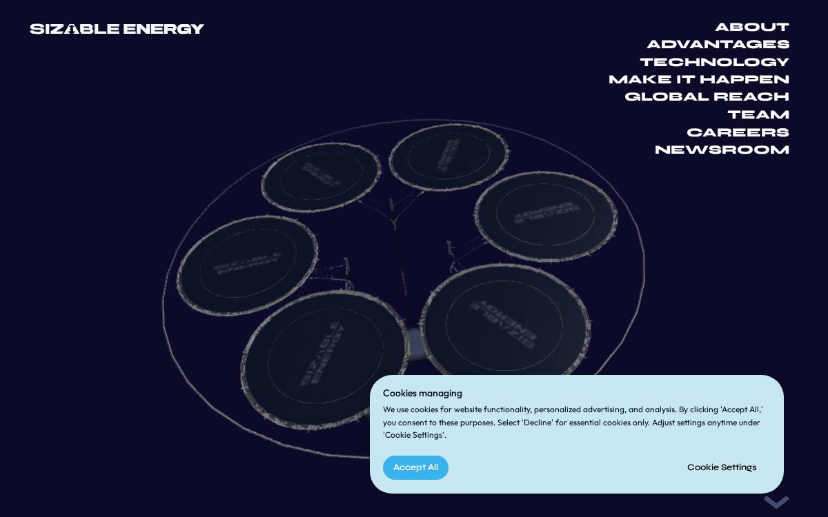 Sizable Energy website preview