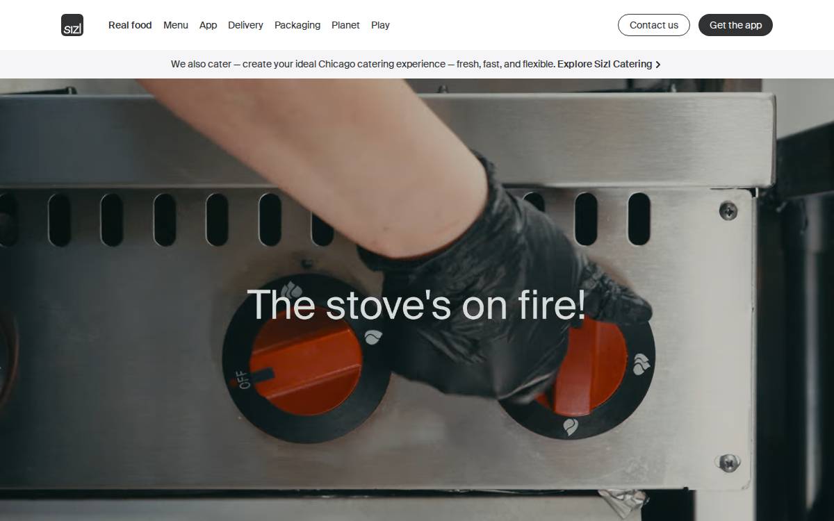 Sizl website preview