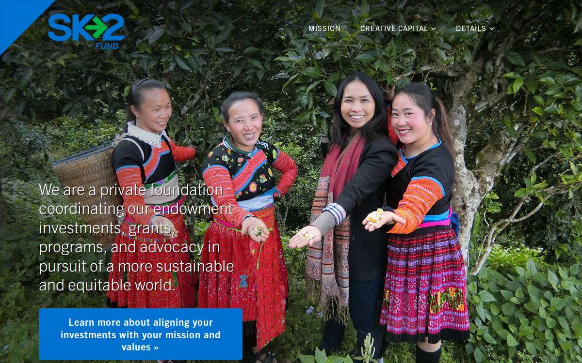 SK2 fund website preview