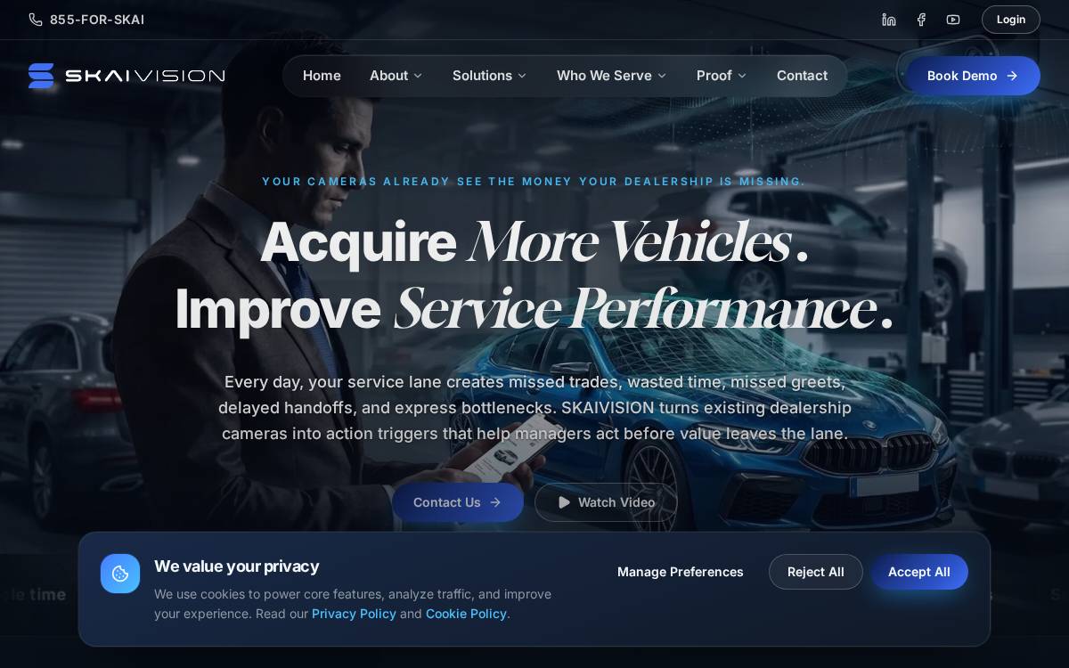 Skaivision website preview
