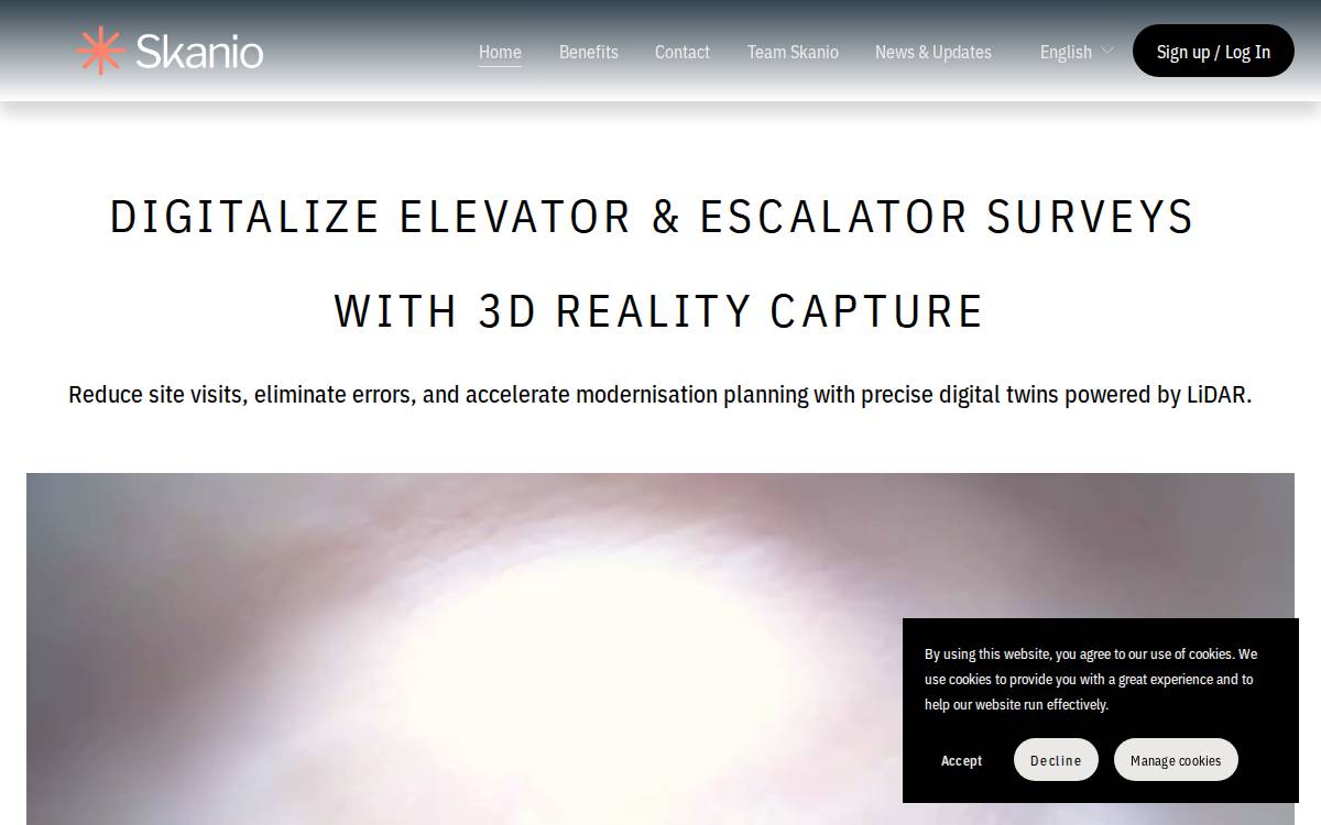 Skanio website preview