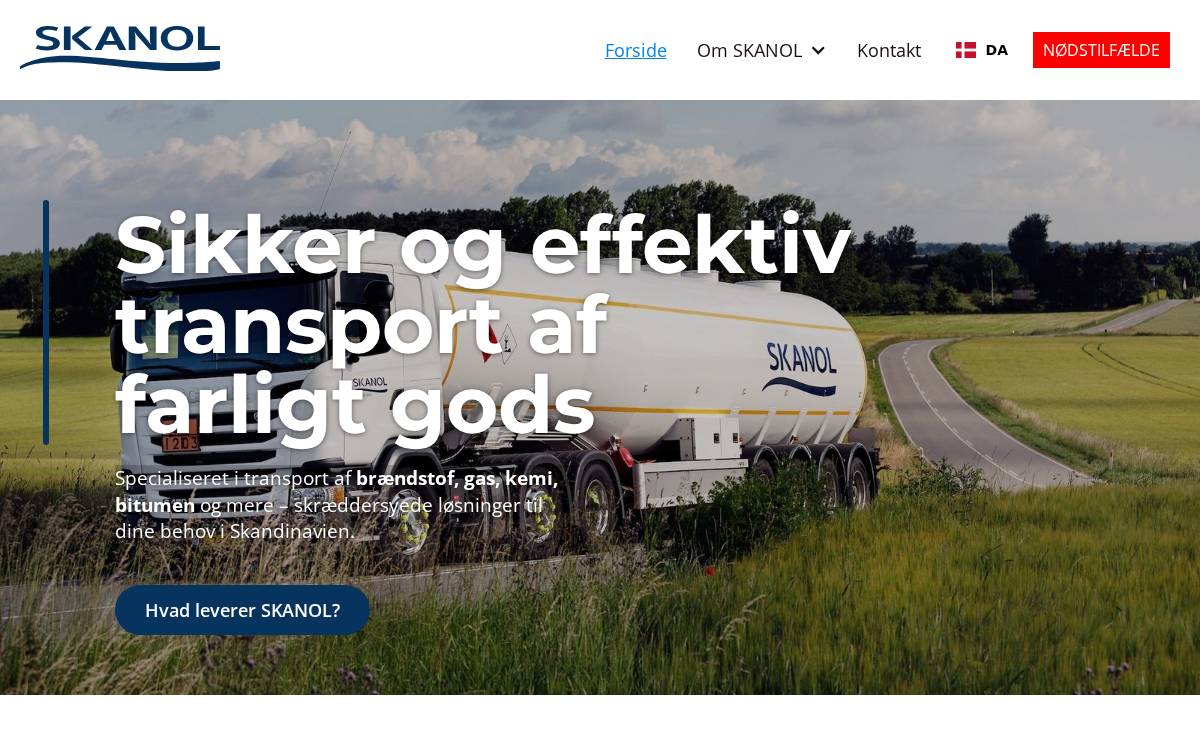 Skanol website preview