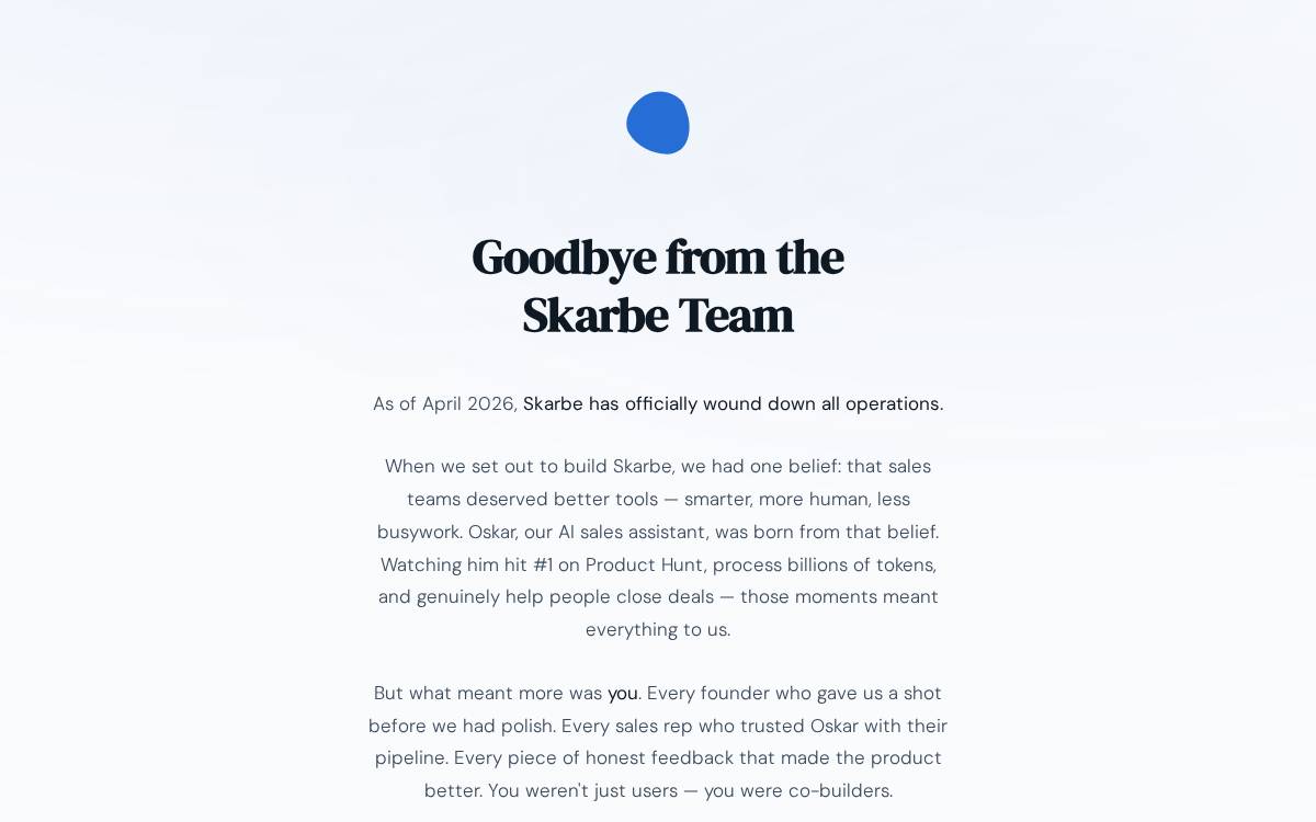 Skarbe website preview