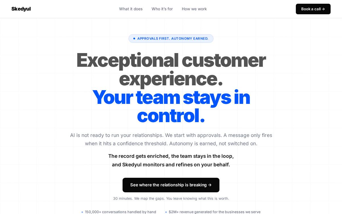 Skedyul website preview