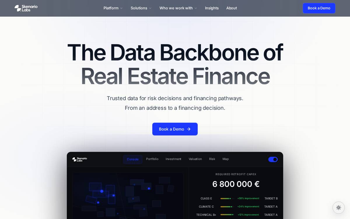 SkenarioLabs website preview