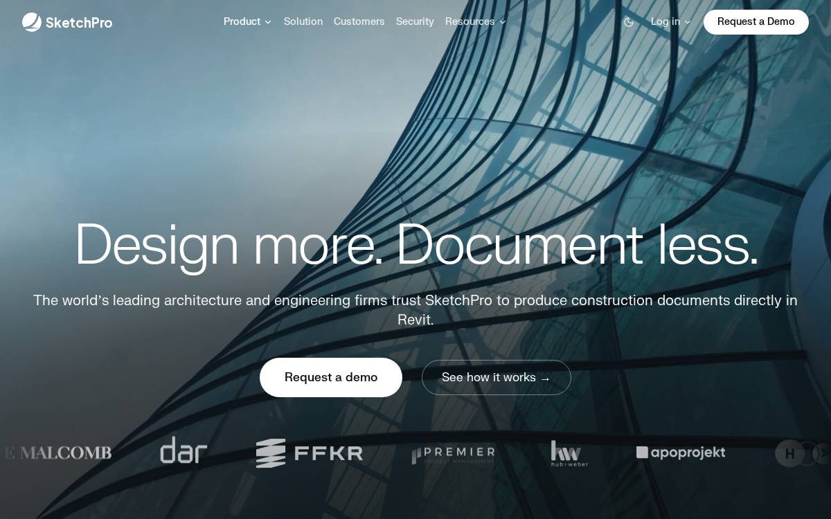 SketchPro website preview