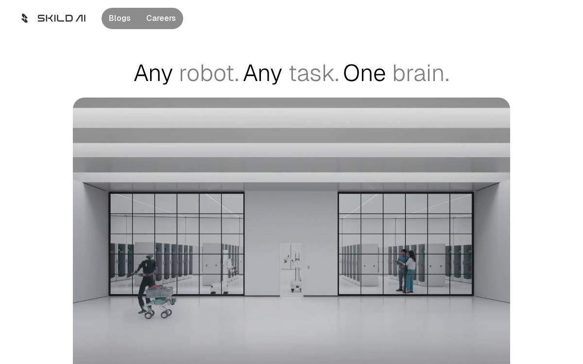 Skild AI website preview