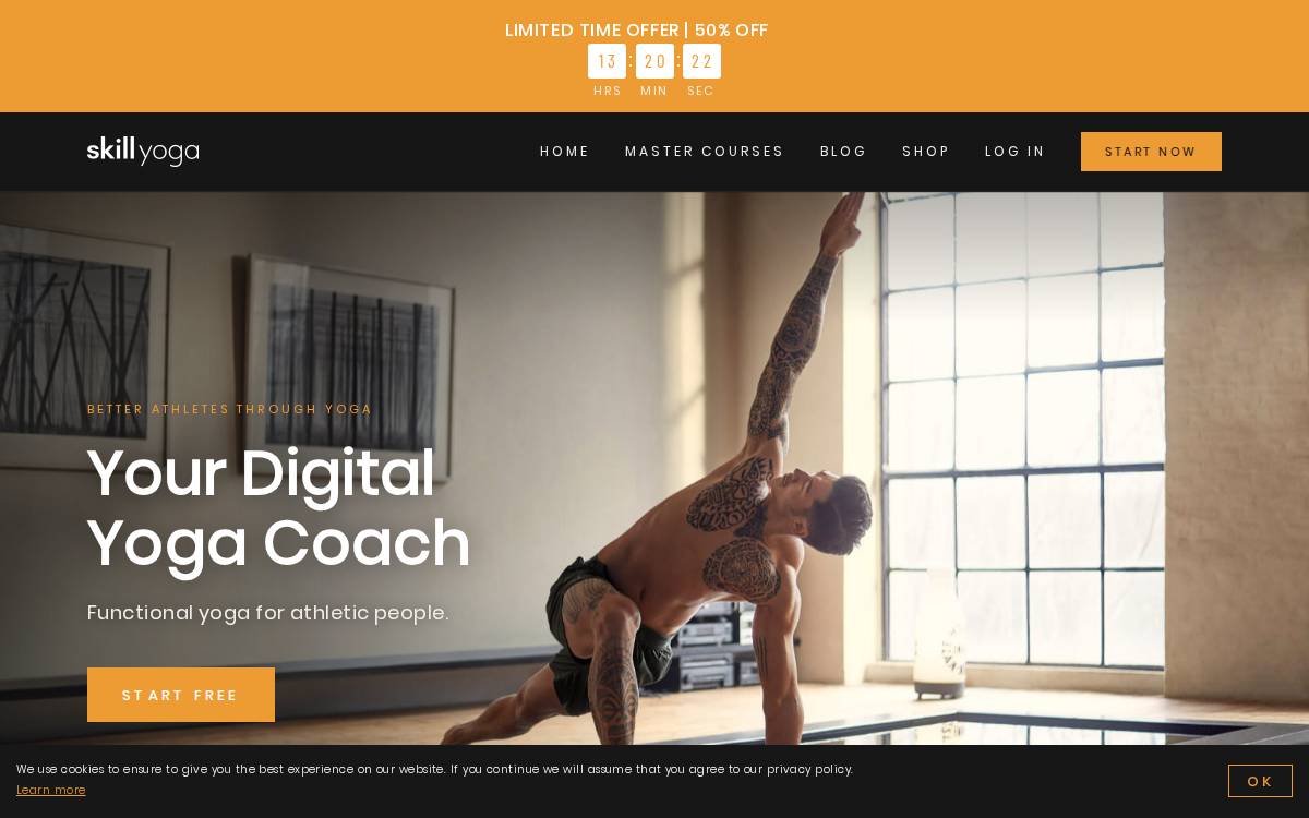 Skill Yoga website preview